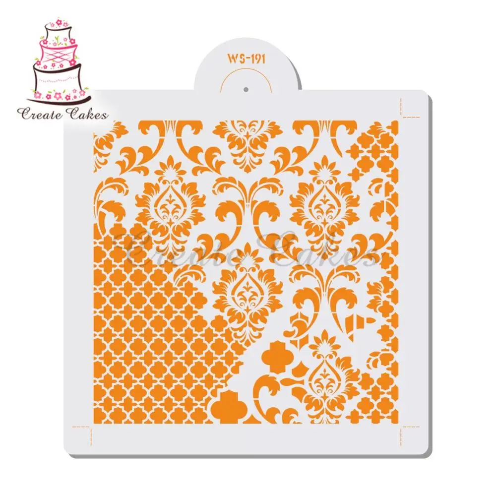 Трафарет с цветочной решеткой для стен в европейском стиле ретро полым цветочным