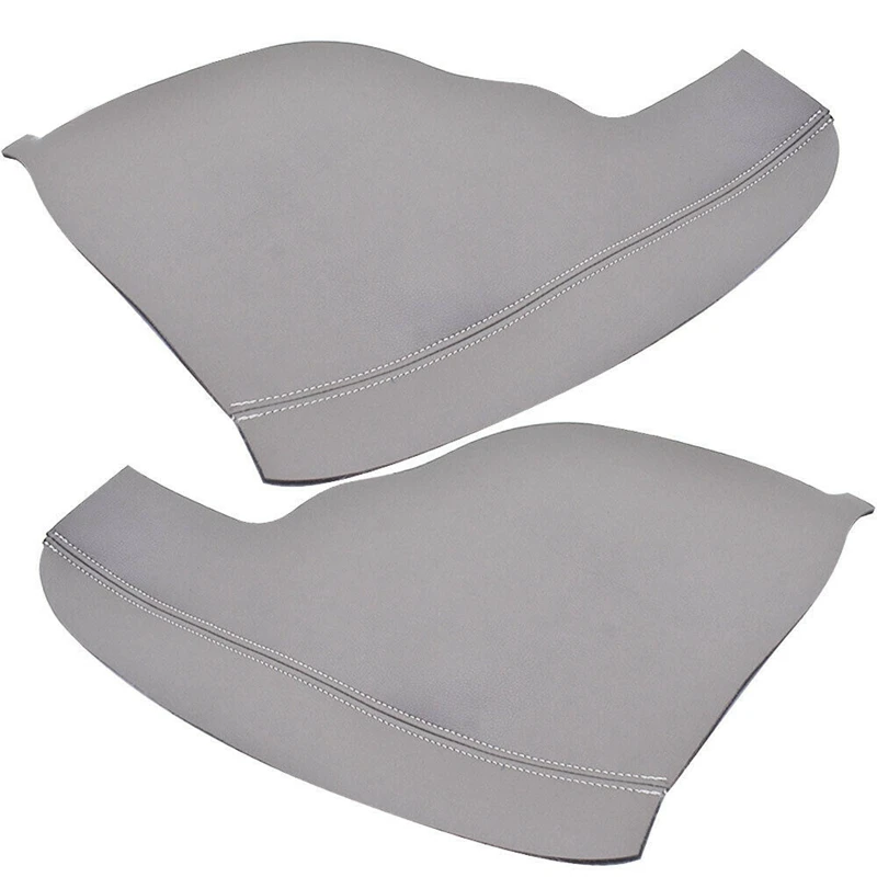 

2Pcs/Set Door Armrest Replacement Cover Leather Door Panel Armrest Cover Skin for Honda Odyssey 2011-2017 Gray