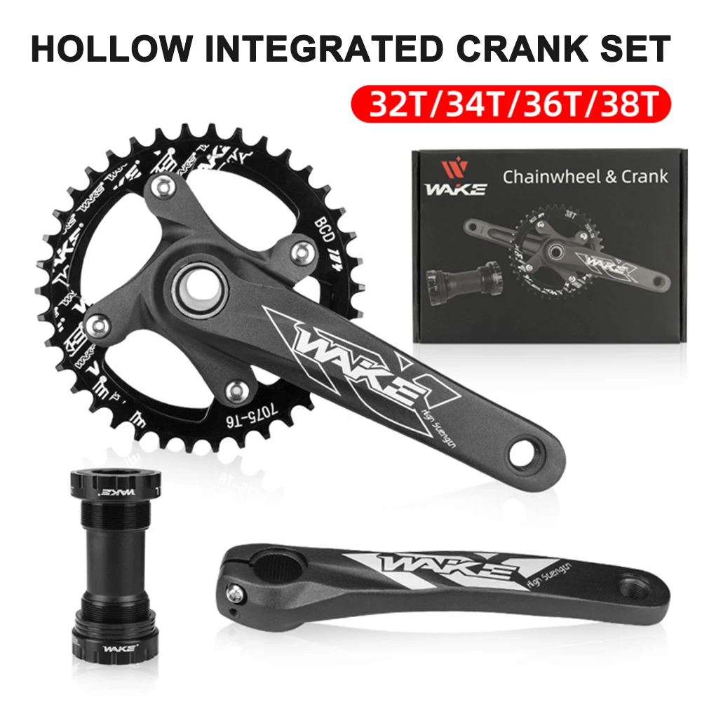 

Bicycle Crankset Set Mountain Bike Crank 170mm MTB 32T 34T 36T 38T Chain Ring Chain Wheel Bottom Bracket Cycling Parts