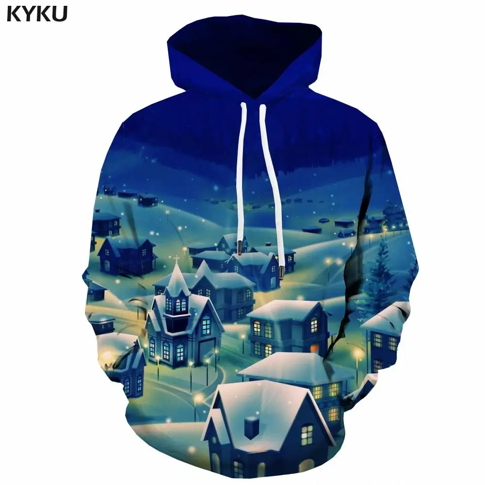 

Мужская повседневная толстовка с капюшоном, с 3d принтом «дерево»