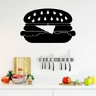 Креативная Настенная Наклейка с гамбургерами, настенная художественная наклейка, фрески, съемная настенная наклейка, декоративные аксессуары