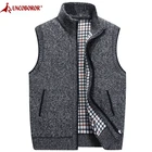 2021 осень-зима мужской шерстяной свитер, жилет теплое плотное повседневное пальто Куртки без рукавов свитер кашемировый мужской вязаный жилет из овечьей шерсти