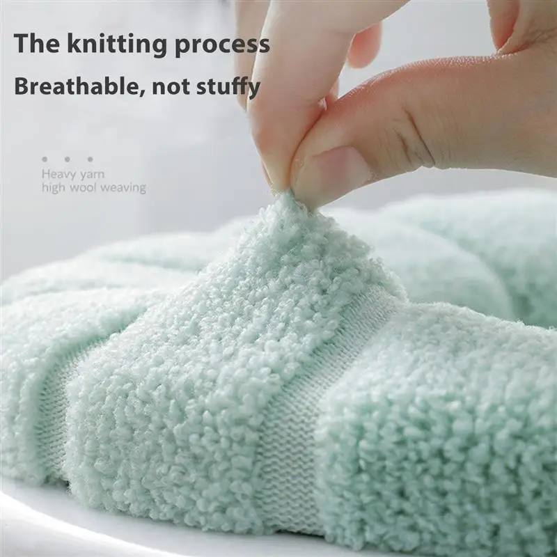 

Toilet Seat Cover Soft Washable Comfortable Cloth Toilet Seat Warm Cover Pad Cushion Bathroom Toilet Accessories