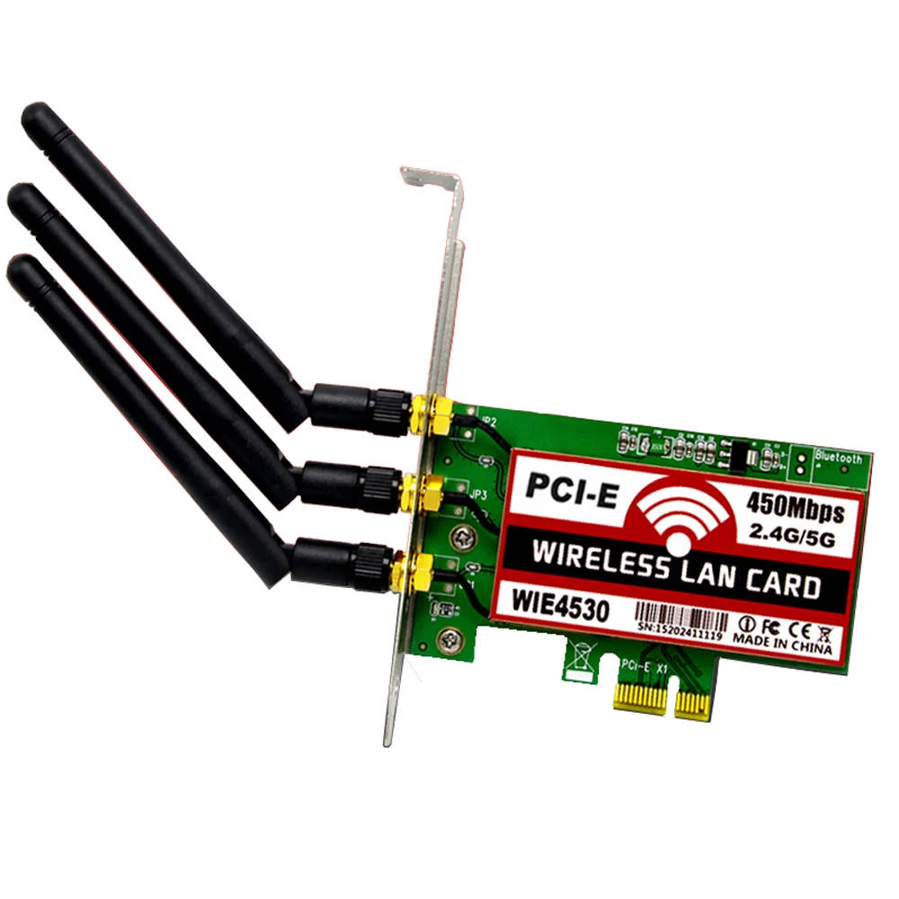 802 11 b/g/n 450 Мбит/с беспроводной WiFi PCI-Express адаптер настольная карта для Intel 5300