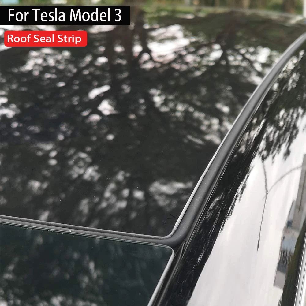 

Tesla Model 3 Windshield Roof Wind Guard Noise Lowering Reduction Seal Kit Skylight glass sealing strip Car Accessories