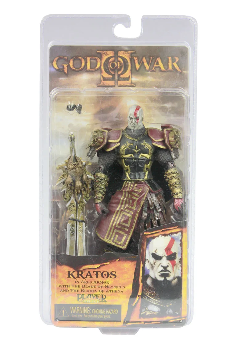 Фигурка NECA God of War 2 II Kratos in Ares Armor W Blades ПВХ экшн фигурка игрушка подарок на