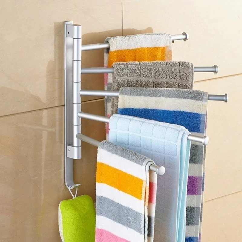 

Стойка для полотенец из нержавеющей стали, настенная полированная вешалка для полотенец в ванную, кухню
