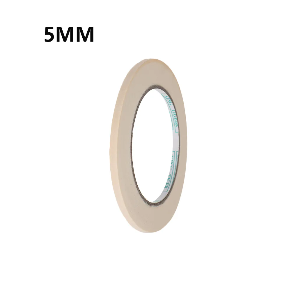 5MM 50 м/рулон записываемый анти-грязный маскирующий 5-12 мм ширина ленты домашний ремонт автомобиля стикер Клей DIY Бумага для рисования малярное ремесло - Цвет: 5MM