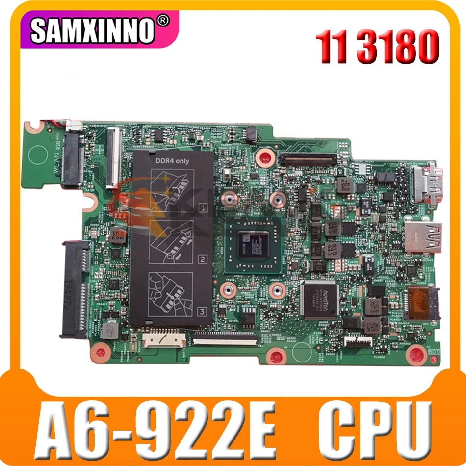 

Материнская плата для ноутбука DELL Inspiron 11 3180 3185 A6-922E AM922 CN-0D63Y5 0D63Y5 17876-1 DDR4 протестирована нормально