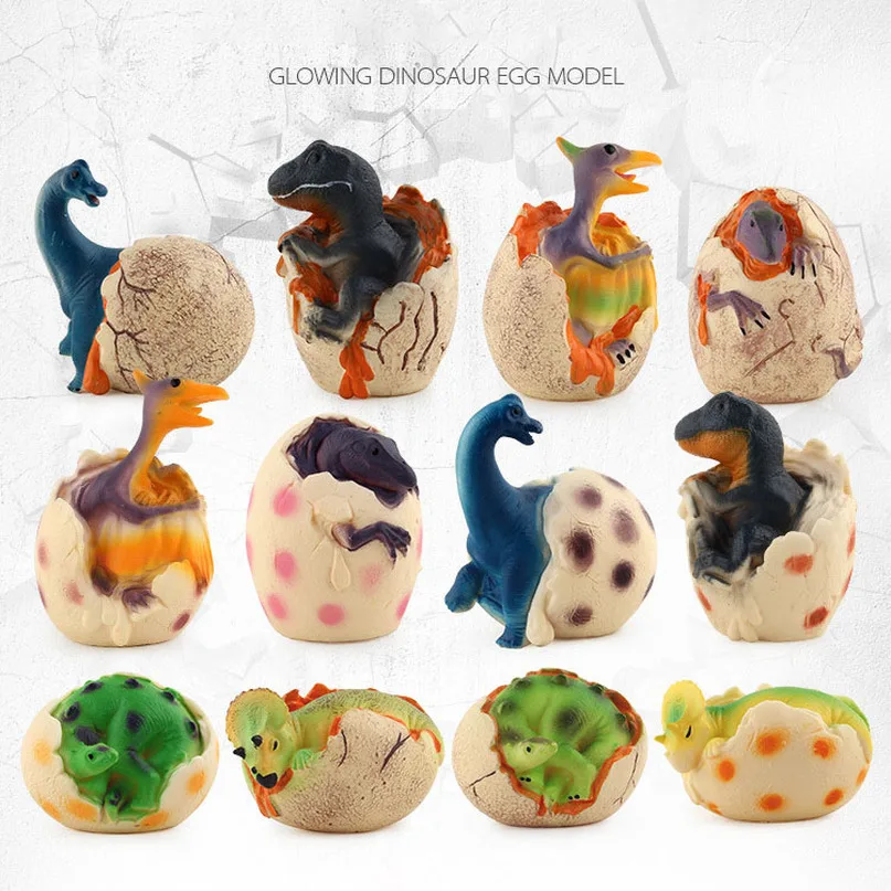 3D ночсветильник светящееся яйцо динозавра подарок креативный мерцающий свет