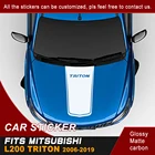 1 шт., градиентные виниловые наклейки на капот mitsubishi l200 triton