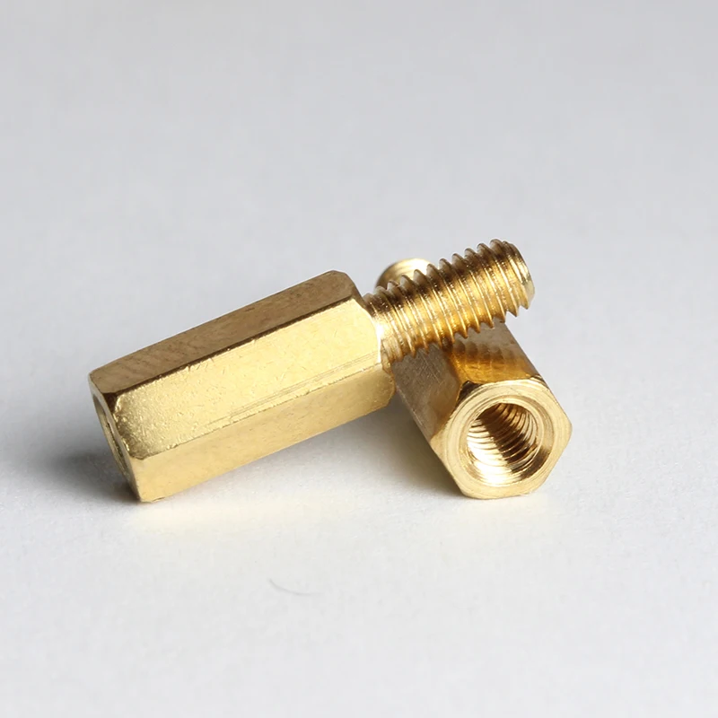 

M2.5 Hex Brass Spacing Screws Threaded Pillar PCB Computer PC Motherboard Standoff Spacer Bolt Screw Nut Thread M2.5*L+4/5/6mm