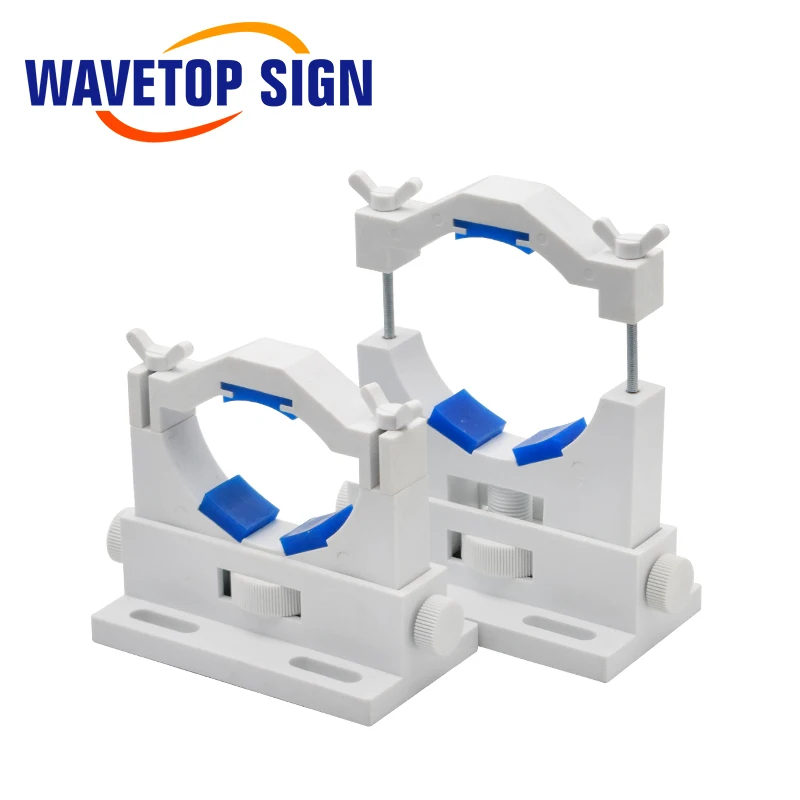 Wavtopsign-Soporte de tubo láser CO2, soporte de ajuste Dia.50-80mm, soporte de plástico Flexible para máquina de grabado láser CO2