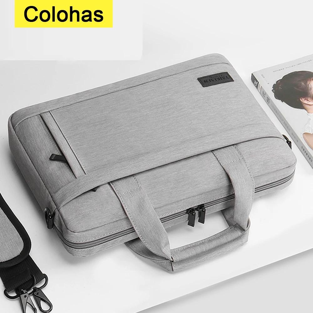 

Laptop Bag Sleeve Case Protective Notebook Bag Shoulder Carrying Case For Macbook Air 13 14 15.6 Lenovo Huawei Briefcase Handbag