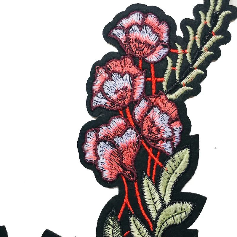 1Pair Iron On High Quality Fashion Brand New Exquisite Embroidery DIY Lace Flowers Applique Sewing Crafts Decoration LSHB491 | Дом и сад