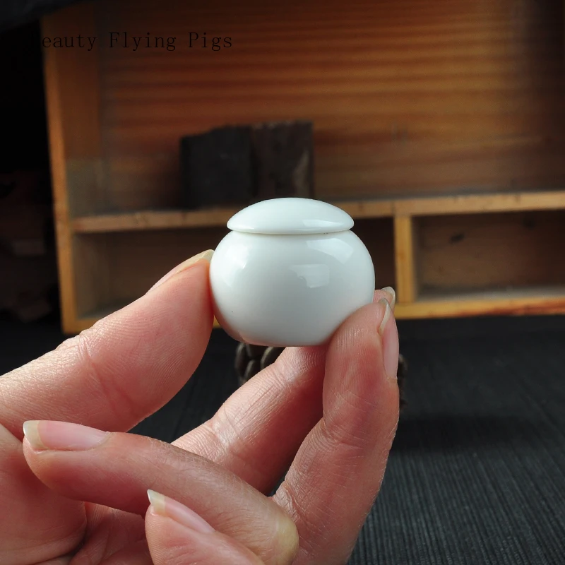 4 шт. специальная маленькая керамическая банка коробка для порошка кастрюля из