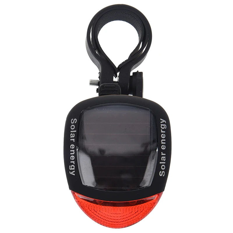 Hot HG-Solar Power Bike Bicycle LED Cycling Tail Rear Red Light Lamp Taillight w/ Clamp | Спорт и развлечения