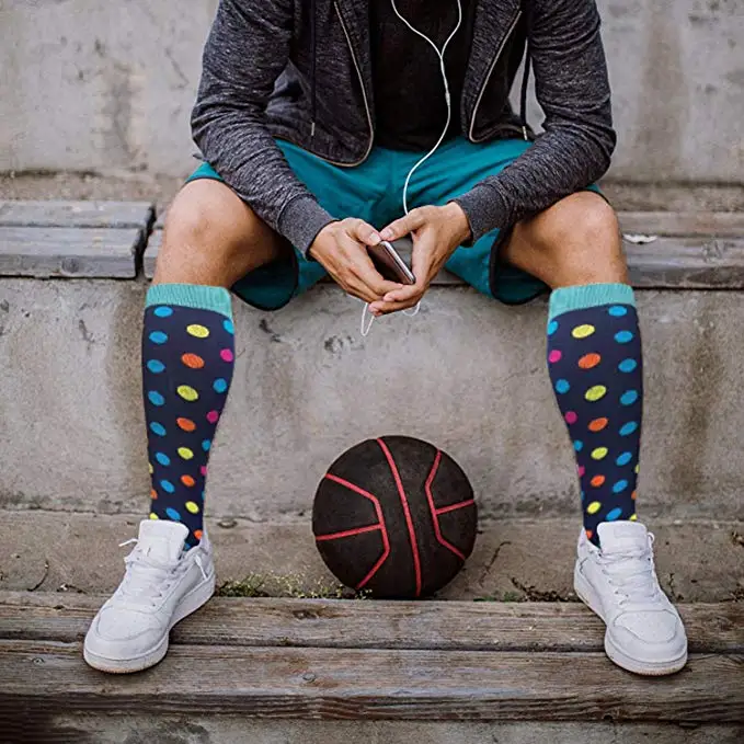 Мужские Компрессионные носки дышащие походные занятия для варикозного