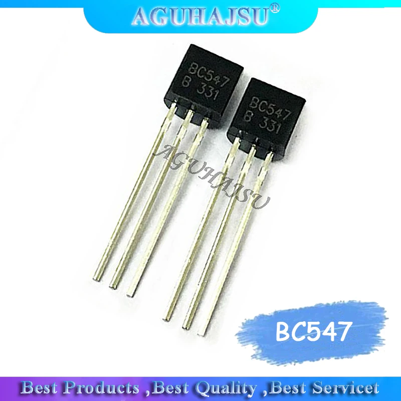 ТРАНЗИСТОР BC547B BC557B каждый, 50 шт., все 100 шт./пакет BC547 + BC557 NPN PNP транзистор на-92 триодный транзистор