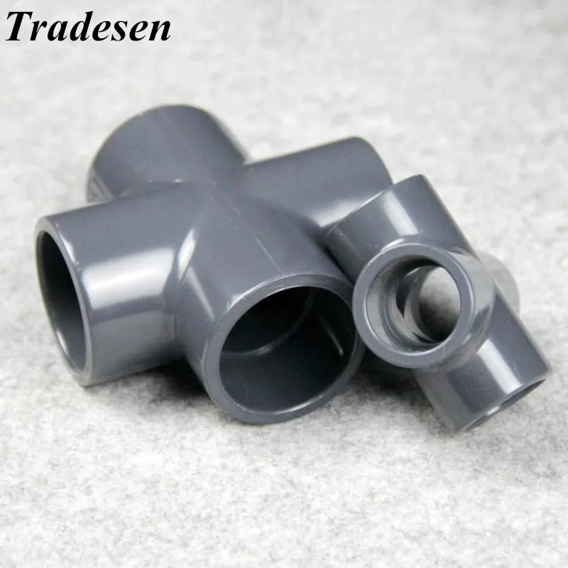 I.D20mm-110mm НПВХ соединитель для труб система орошения сада водная трубка 4-ходовой