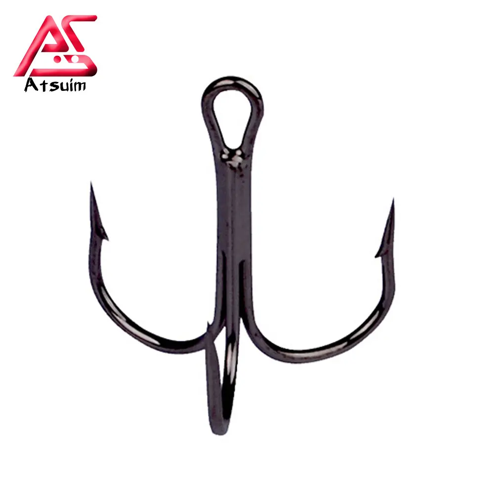 50 шт./компл. тройные рыболовные крючки из углеродистой стали с зазубринами супер