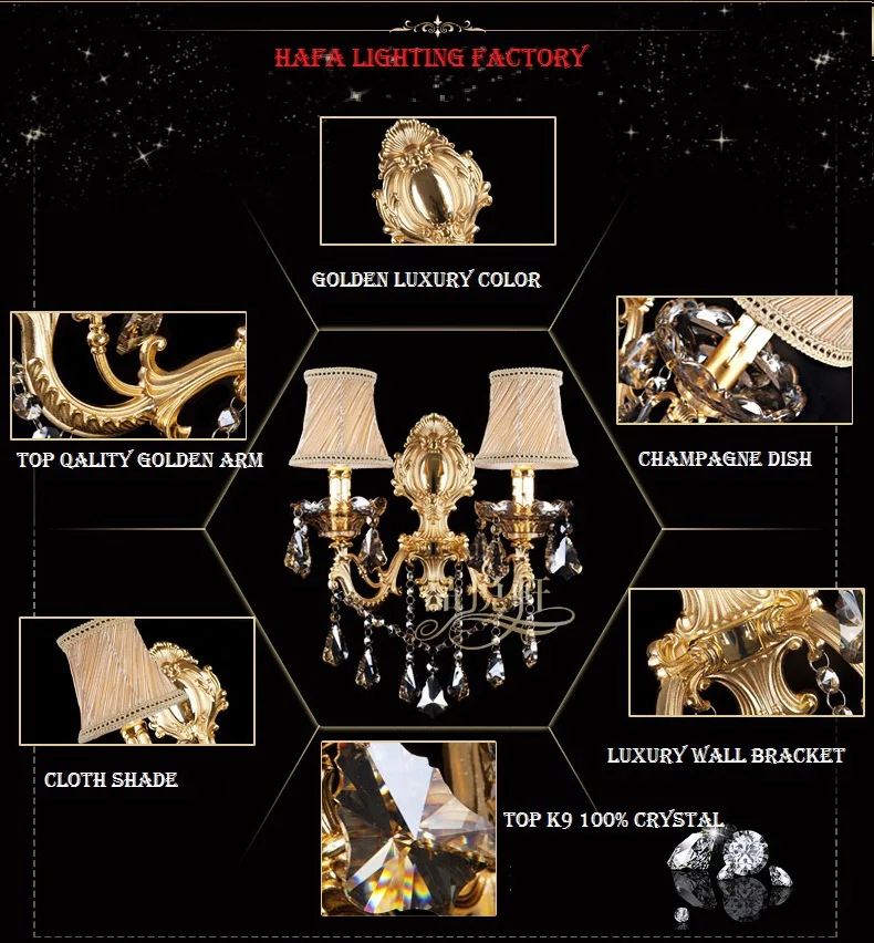 

Fashion crystal wall lamp Sconce Light candle wall lamp stair lamp bedroom bedside lamp mirror light