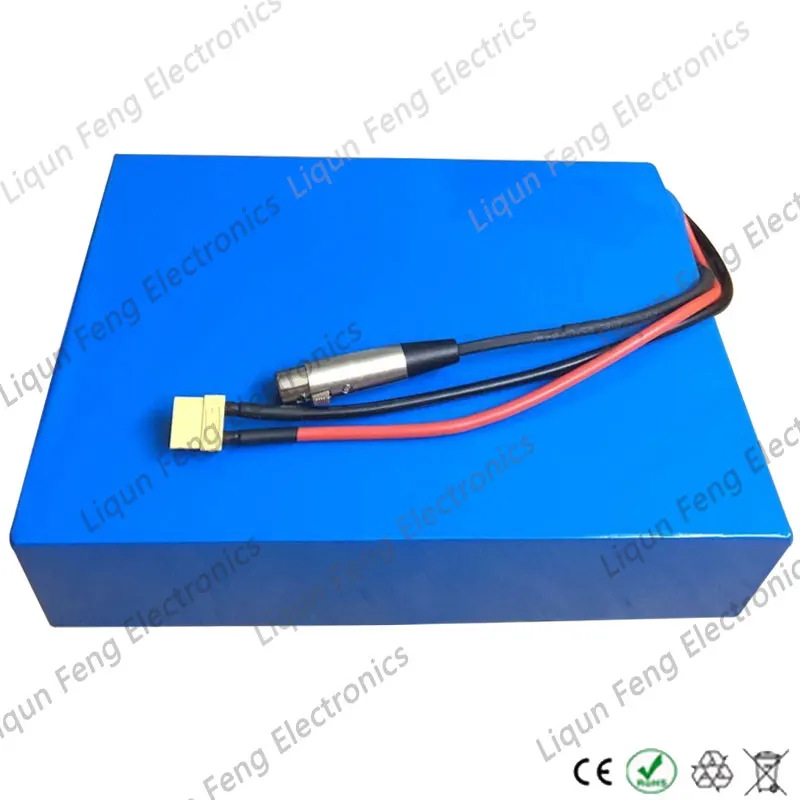 48V 1000W 2000W скутер Батарея 48V 20Ah 25Ah 30Ah 35Ah 40Ah литиевая батарея электрического велосипеда с 50A БМС+ 54,6 V зарядки беспошлинно