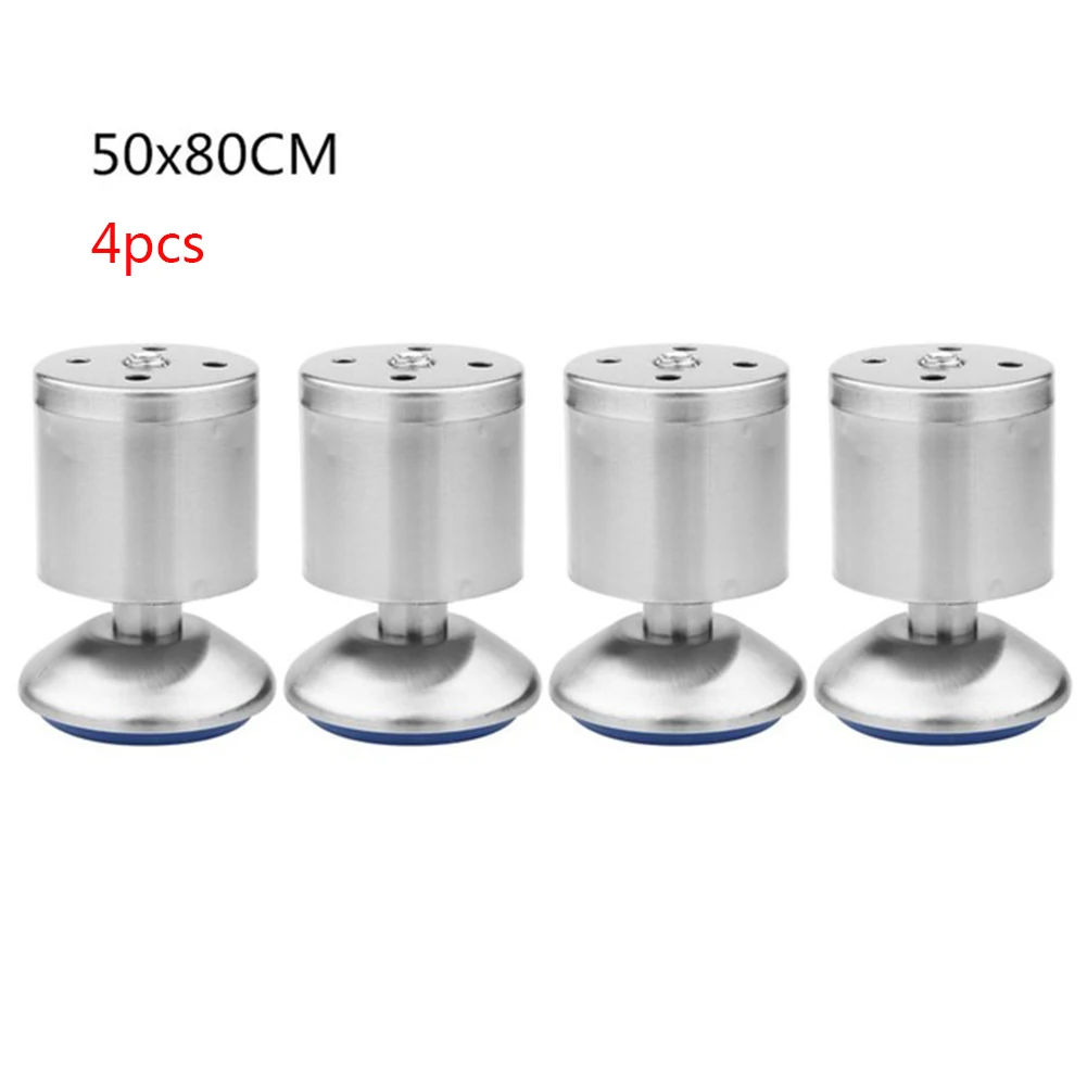 

4pcs/set Rise Sofa Office Support Stainless Steel Anti Slip Couch Bed Desk Furniture Feet