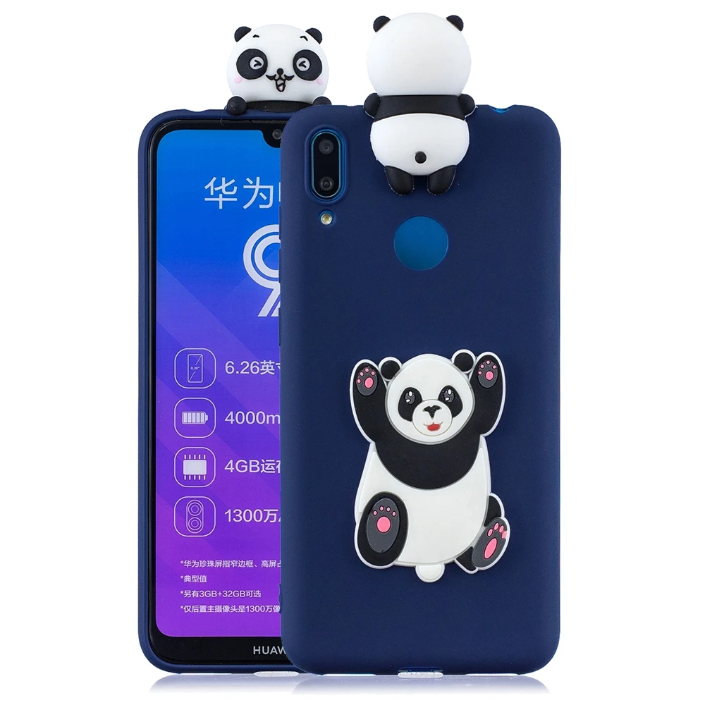 6 Etui huawei Y6 Y7 Prime чехол Крышка Y5 Y7 Y9 симпатичный типа сделай себе сам 3D собаки в форме единорога панда силиконовый чехол для принципиально huawei Y6 Y7 Y9 чехол - Цвет: 6