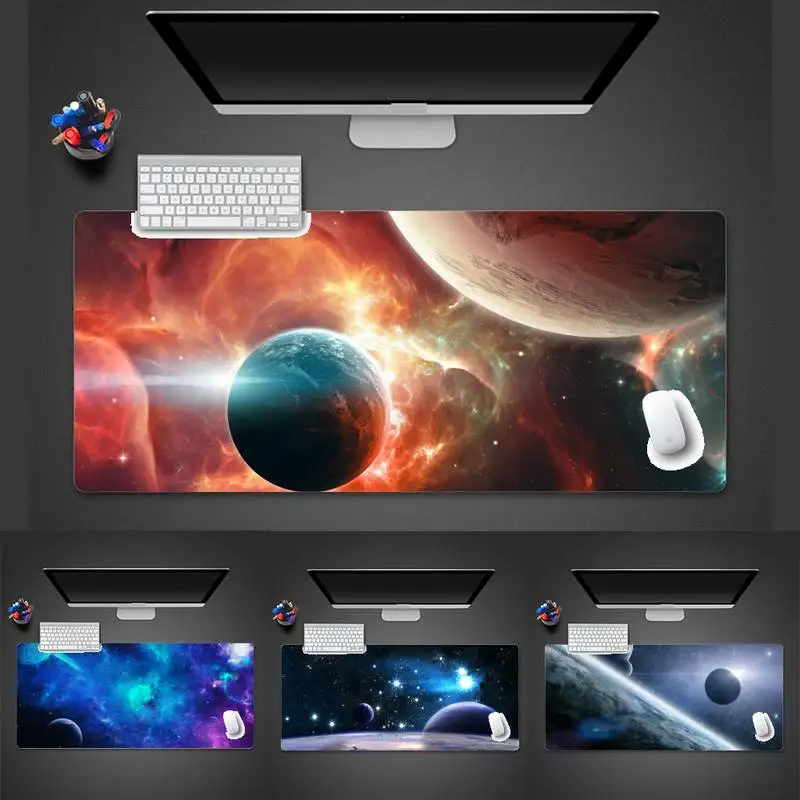 

Universe Starry blue purple Sky Durable Rubber Mouse Mat Pad Desk Table Protect Game Office Work Mouse Mat pad