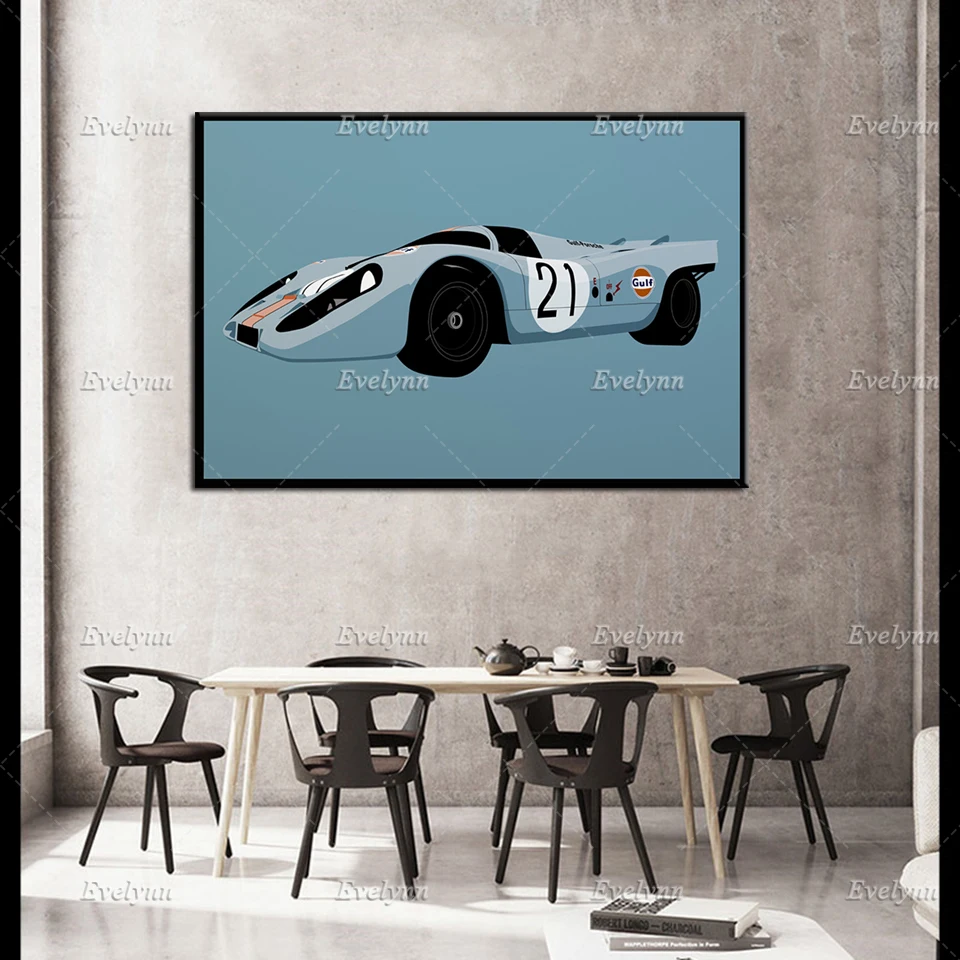 21 Winner 1971 1000km Spa 24h Le Mans Классический гоночный автомобиль плакат и принты на холсте
