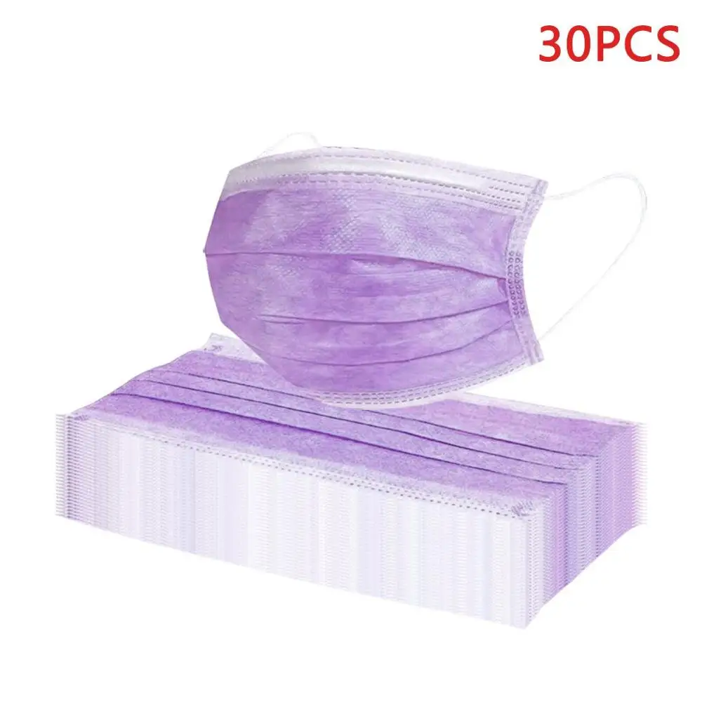 200pcs одноразовая маска для лица из нетканого материала 3 слоя ушной Mascarilla Rosa уход