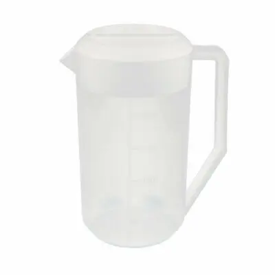 Пластиковый мерный стаканчик для кухни, 2500 мл, контейнер с носиком, белая крышка от AliExpress WW