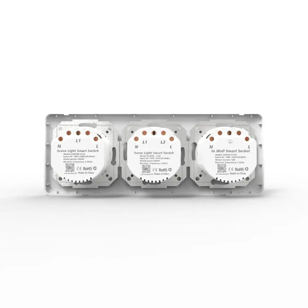 2/3 отверстия Пластиковая настенная крышка переключателя защитная коробка