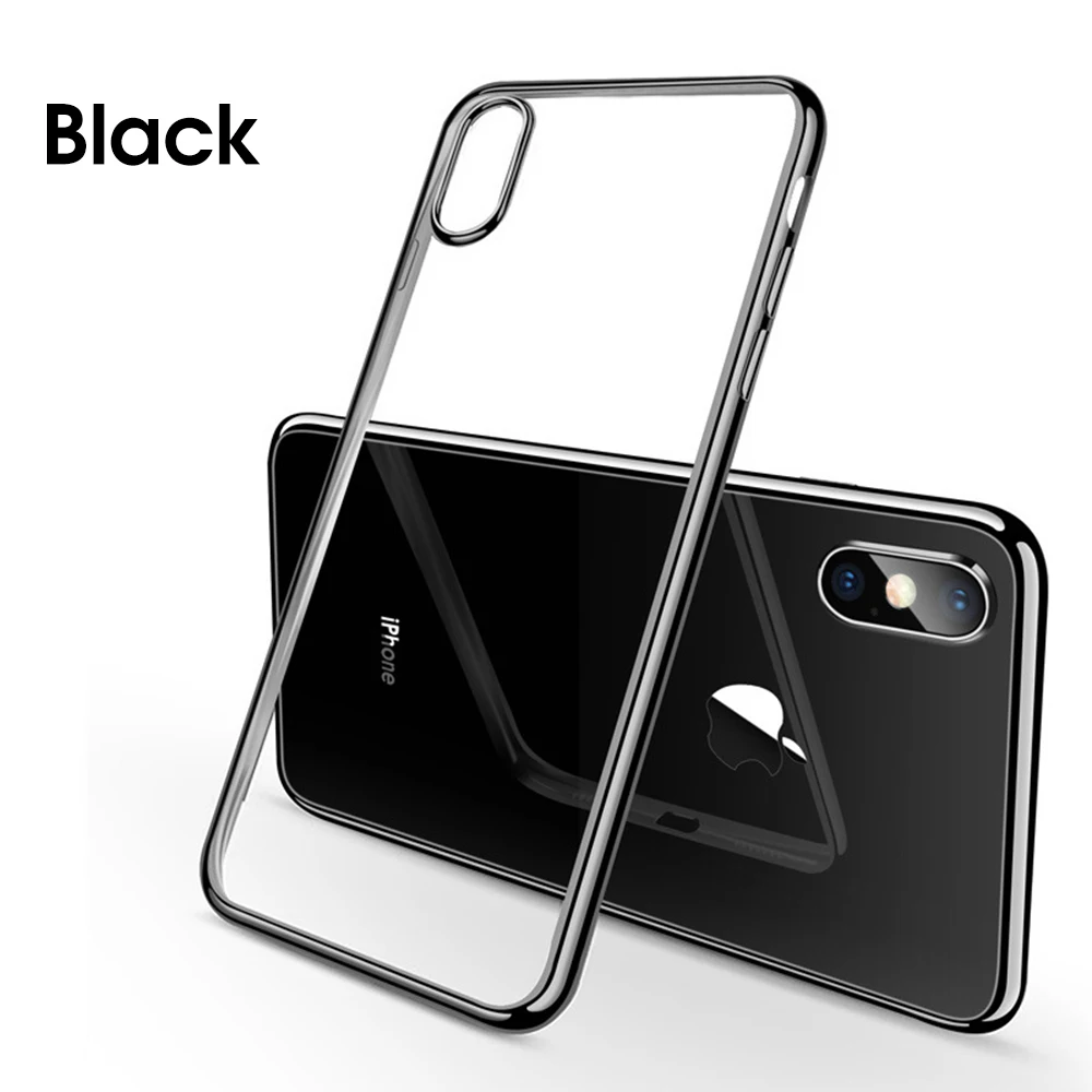 Eqvvol прозрачный мягкий ТПУ чехол для iPhone MAX XS XR X ультра тонкий 8 7 Plus 6 6s 5s 5 11 Pro Чехол