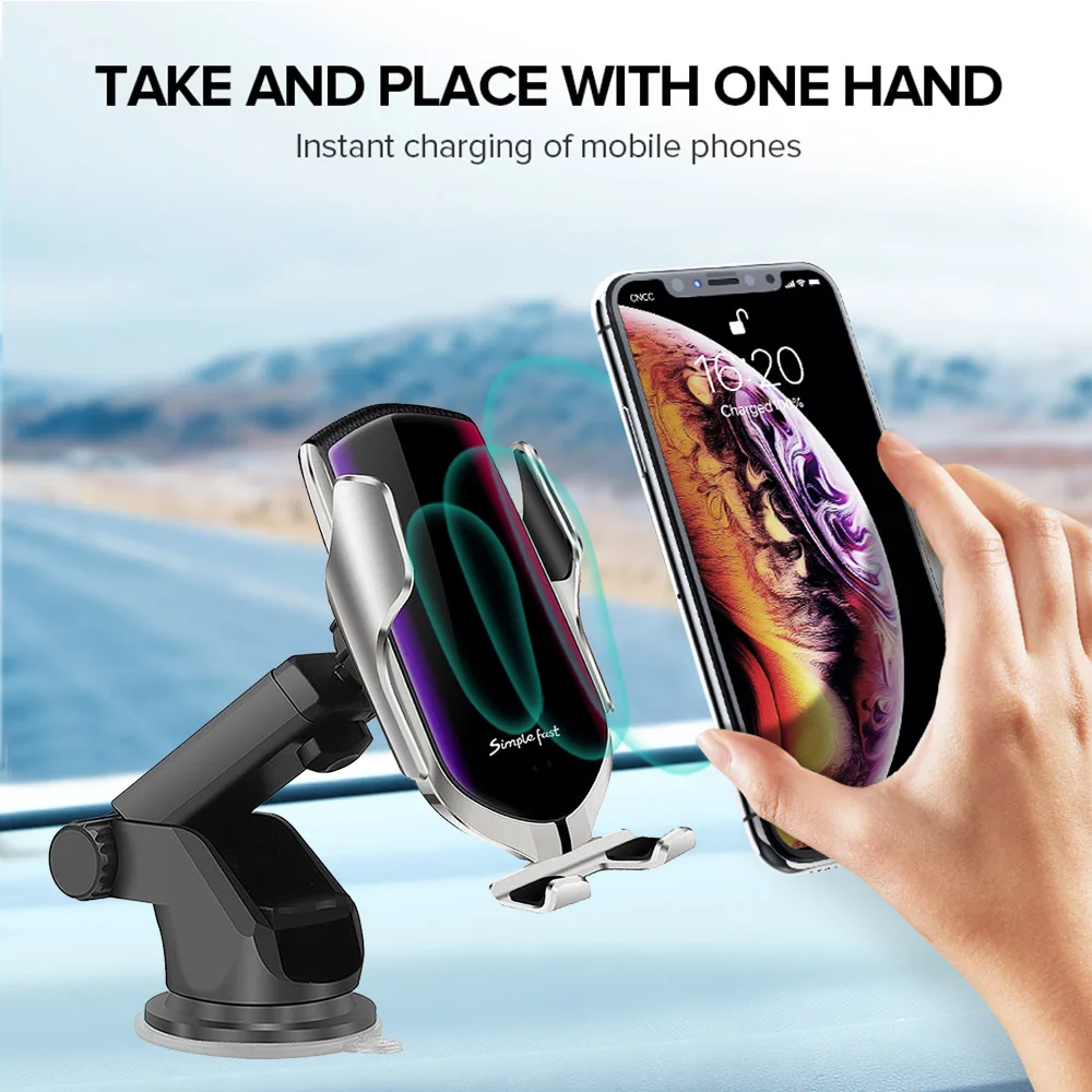Беспроводное зарядное устройство Qi 10 Вт для iPhone 11 X XS XR 8 Plus Huawei P30 Pro инфракрасный