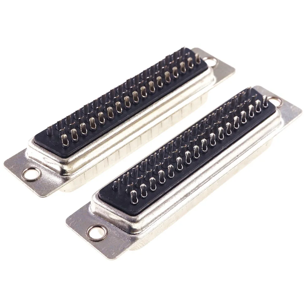 2 шт. D разъем 50 позиций 3 ряда|solder wire connector|wire pinwire 5 pins |