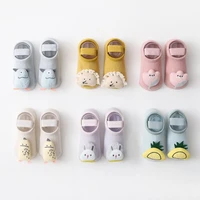 2021 spring summer baby socks solid color infant baby boy floor socks soft cotton anti slip boat socks for girls