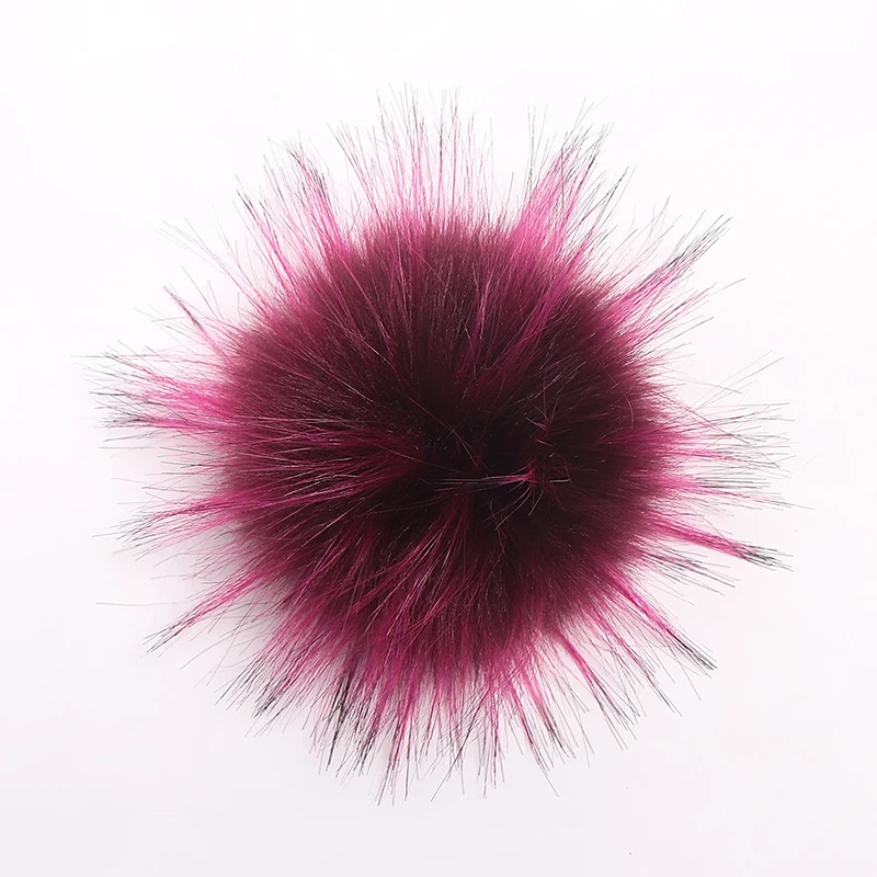Большой размер 10 см помпоны из искусственного меха DIY шарики Меховые для женской