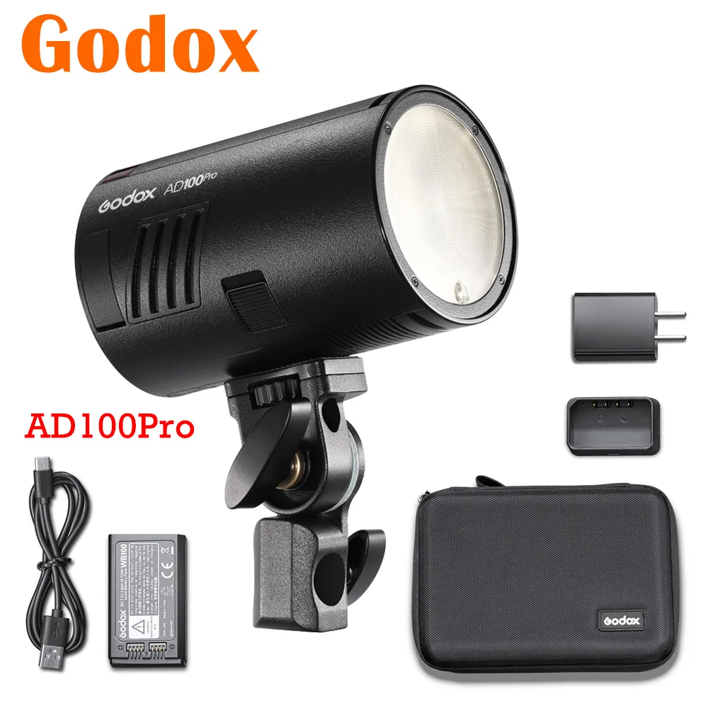 Godox AD100Pro HSS TTL 2 4G карман наружной студии Камера синхроконтакта разъем для внешней