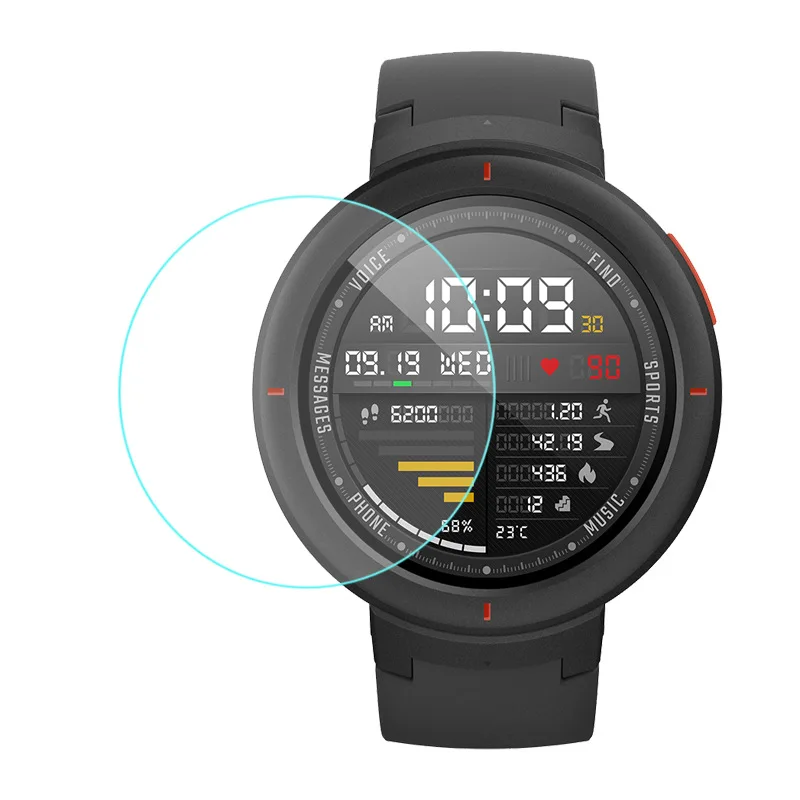 Закаленное стекло 2 шт./лот для Xiaomi Huami Amazfit Verge 3 защитное защита экрана|Защитные