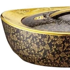 black n gold 3 шт./компл. чайник-термос из нержавеющей стали пластиковый Ланч-бокс посуда, сохраняющие тепло, на вечерние термоконтейнер безупречное качество подарок - Цвет: black n gold