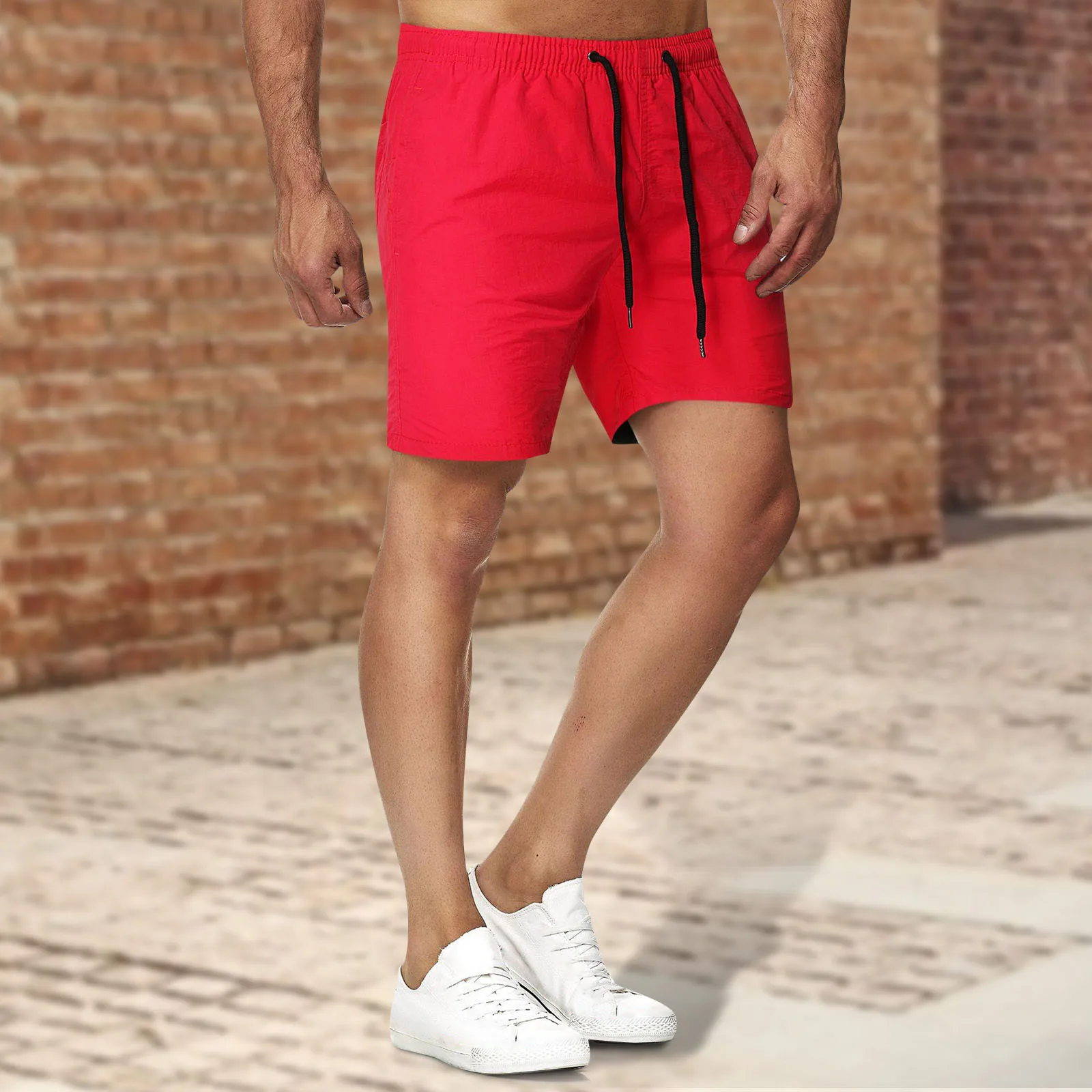 

Bermudas Para Hombre Men's Lightweight Versatile Dry Solid Color Beach Sports Fitness Shorts summer mens shorts summer