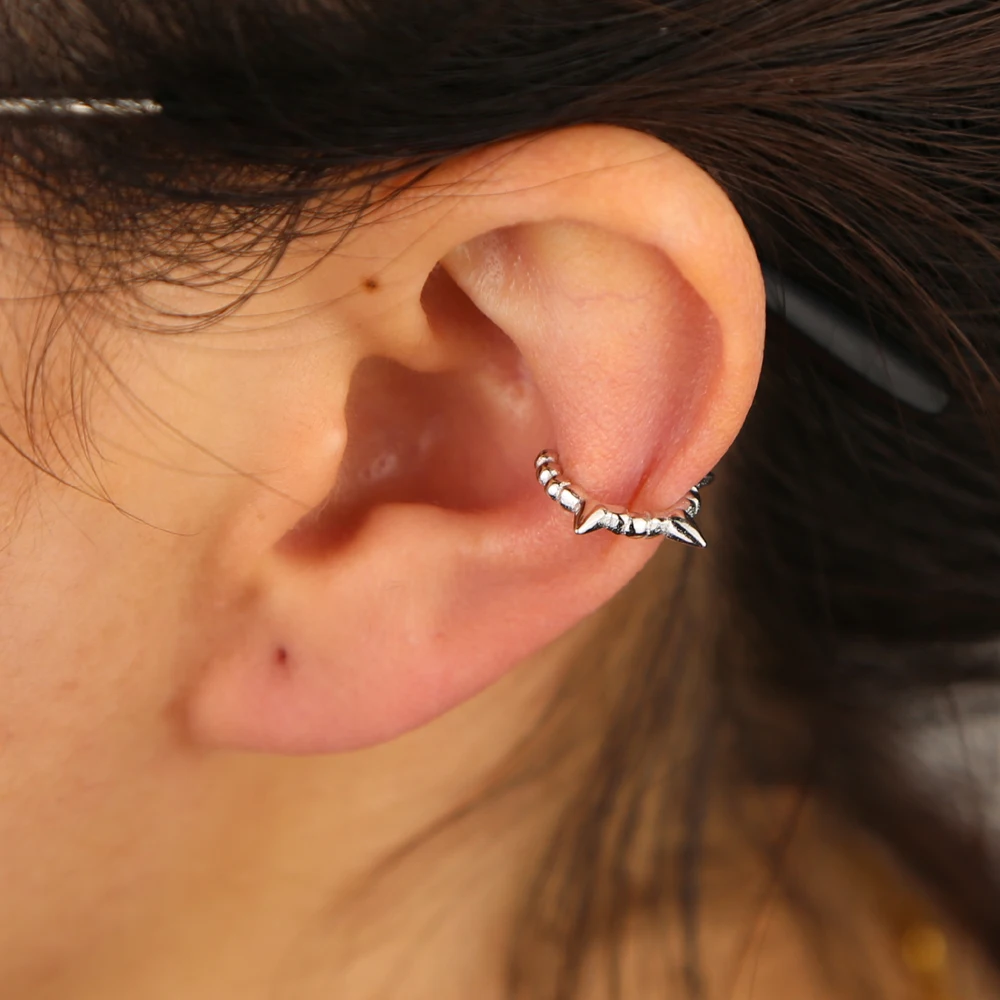 1 шт манжеты 925 серебро крошечные Спайк без пирсинг модные классические серьги 2021