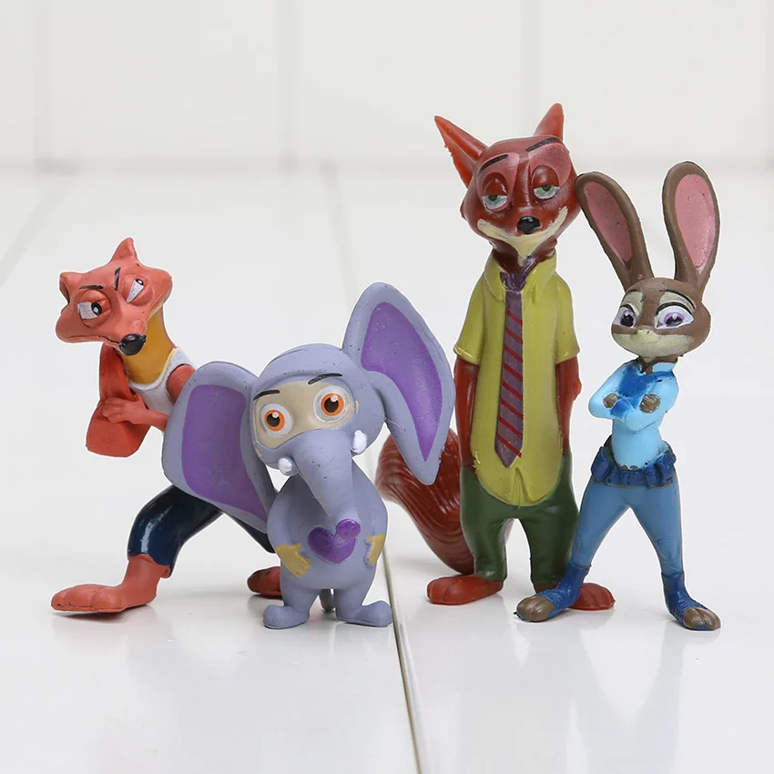 12 шт. Набор фигурок фильма Лис Ник кролик Judy Flash вспышка ПВХ фигурка ленивморе Мультяшные персонажи