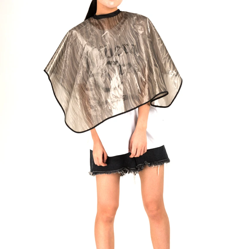 Водонепроницаемая Парикмахерская накидка для волос из ПВХ с волшебной лентой