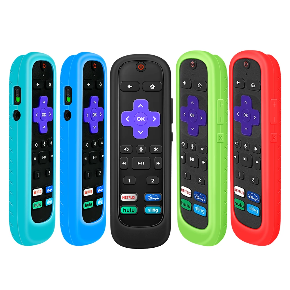 

Silicone Protective Cover For Roku Voice Remote Pro 2021 Roku Ultra 4800R Remote Controller Case Shockproof Cover For Roku