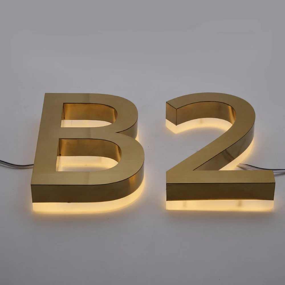 Металлический светодиодный светильник 3D с цифрами для дома и буквами, Современная светильник мная лампа, коммерческие знаки, лампа для мага... от AliExpress WW