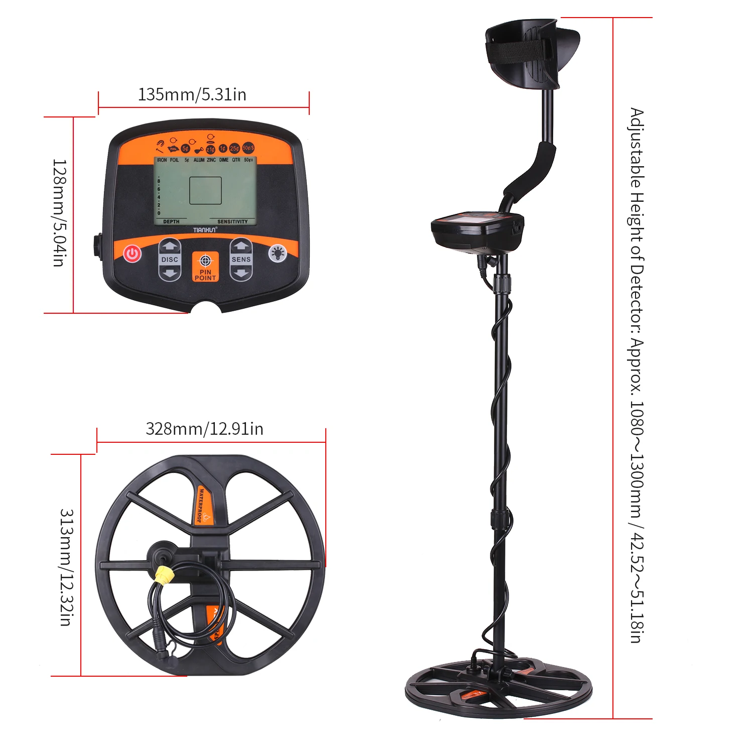 Подземный металлоискатель TIANXUN подземный металлодетектор золотого и