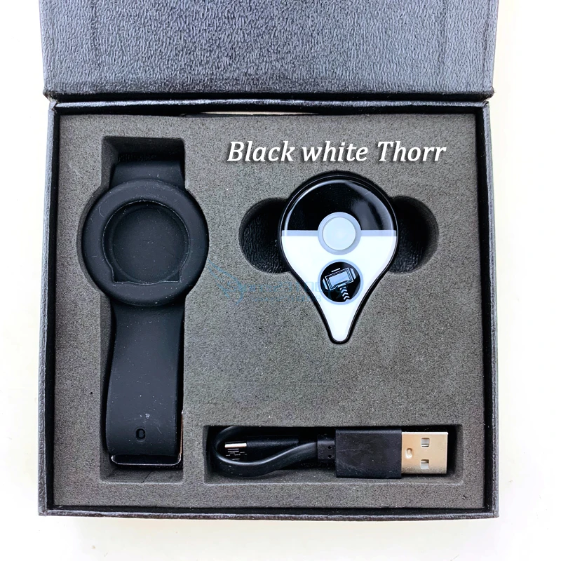Black Thorr Перезаряжаемый Bluetooth браслет для Pokemon Go Plus с батареей внутри - Цвет: Black Thorr